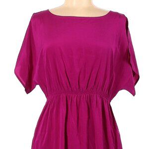Gorgeous Luxe DKNY Size Medium Purple Pink Silk Dress